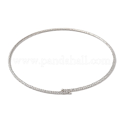 Halsketten aus Messing mit Zirkonia-Finish&nbsp;NJEW-S425-02P