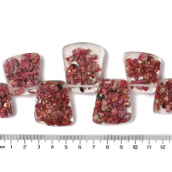 Diaspro imperiale naturale tinto con fili di perline di resina&nbsp;G-Q017--E05-01A