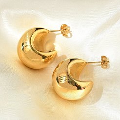 Boucles d'oreilles à tige en acier inoxydable 304 pour femmes&nbsp;EJEW-U051-01G