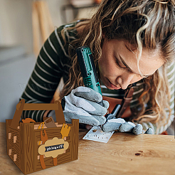Kohlenstoffstahl Schneidwerkzeuge Schablonen&nbsp;DIY-WH0309-901