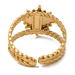 Anelli rotondi in pietra mista naturale&nbsp;RJEW-Q822-39G