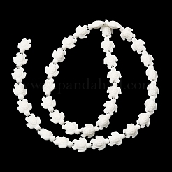 Filo di perline turchesi sintetici&nbsp;G-E456-35D-8x10mm-01