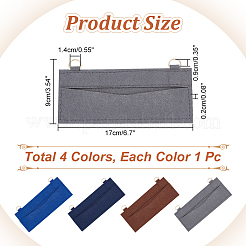 4 Stück 4 Farben Wollfilz Taschen-Organizer-Einsätze&nbsp;FIND-WR0007-27B