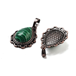 Pendenti a goccia in malachite sintetica&nbsp;G-K363-01R-23