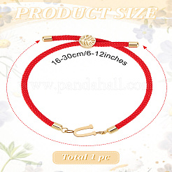 1 pulsera deslizante con cordón de nailon ajustable para mujer&nbsp;BJEW-LP0001-32U-02