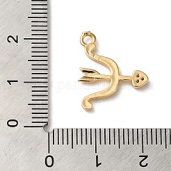 Pendentifs avec zircon cubiques à micro-pavés en laiton&nbsp;KK-F865-14G