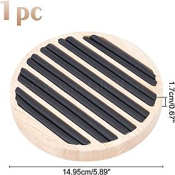 6-Schlitz-Holzfingerring-Anzeigeplatte&nbsp;EDIS-WH0012-09A
