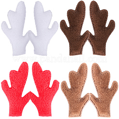 40 stücke 4 farben plüsch geweih schneemann hand zweig&nbsp;DOLL-GF0001-09