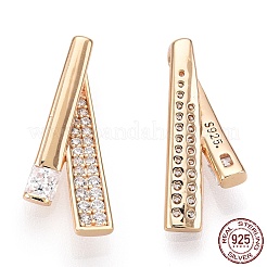 925 sterling micro argent ouvrent pendentifs de zircons&nbsp;STER-T004-17G