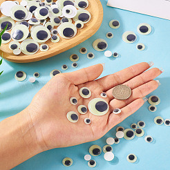 625 Stück 6 Stile leuchtende PVC-Bastel-Wackelaugen-Cabochons&nbsp;DIY-TA0006-54