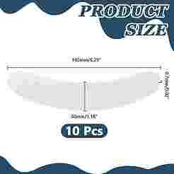 Cuello de lengüeta de plástico para camisa de clero&nbsp;AJEW-WH0348-732B