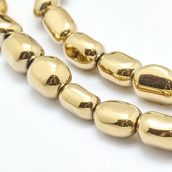 Chapelets de perles en hématite synthétique sans magnétiques&nbsp;G-L488-A-04