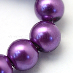 Perles de verre nacrées cuites au four&nbsp;X-HY-Q003-4mm-37