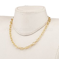 Collane a catena a catena in ottone mariner&nbsp;NJEW-JN03247