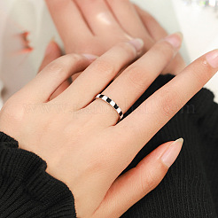 925 Fingerring aus Sterlingsilber und Emaille&nbsp;FS-WG5A77D-04