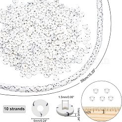 10 Strang handgefertigte Polymer-Tonperlen. DIY-Zubehör für die Herstellung von Armbändern und Halsketten&nbsp;CLAY-NB0001-40