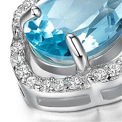 Squisito pendente a goccia in ottone cubic zirconia&nbsp;ZIRC-EE0001-001P