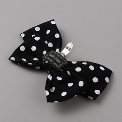 Polka-Dot-Muster-Polyester-Bowknot-Schuhdekorationen&nbsp;AJEW-WH0001-79B