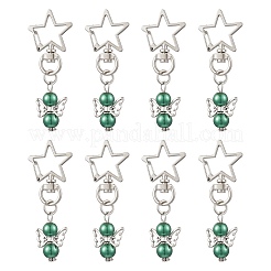 Colgante de perla de vidrio de ángel decoración&nbsp;HJEW-JM02597-02