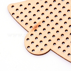 Grands pendentifs en bois découpés au laser sur le thème de Noël&nbsp;WOOD-WH0015-07