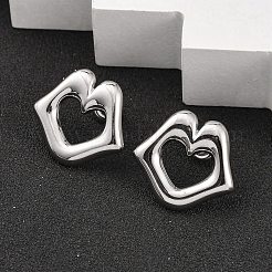 Boucles d'oreilles à tige en acier inoxydable 304&nbsp;EJEW-K268-11P