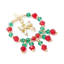 2 pendentif en perles de verre faites à la main sur le thème de Noël&nbsp;PALLOY-MZ00795