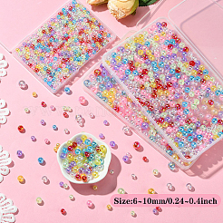 640pcs 8 Farben transparente Acrylperlen&nbsp;MACR-YW0003-23A