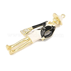Legierung Rhinestone-große Anhänger&nbsp;PALLOY-P315-12G