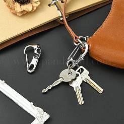 2 Stück 2 Stile 316 chirurgische Edelstahlbeschläge mit 304 Edelstahl-Schlüsselring&nbsp;FIND-CJ0005-41