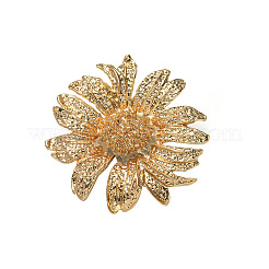 Eleganter Sonnenblumenring aus Legierung mit unregelmäßigem geometrischem Vintage-Design&nbsp;ZD8347