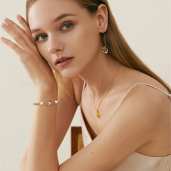 16 pz di ciondolo con connettore in vetro trasparente con pavé in ottone&nbsp;FIND-BC0013-16G