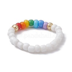 Stretchringe aus Glasperlen für Damen&nbsp;RJEW-JR00657