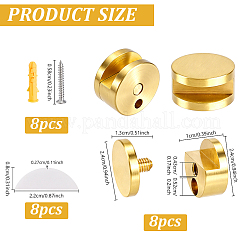 8 set di clip di fissaggio in ottone per specchio&nbsp;TOOL-DL0001-08
