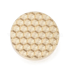 Textur Thema runder Messingstempelkopf&nbsp;AJEW-M036-06A-G