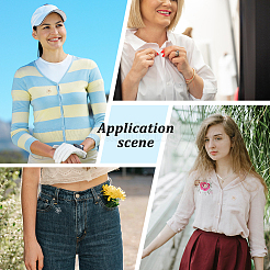 20 broche à revers antireflet en alliage 2 couleurs&nbsp;JEWB-AR0001-24B