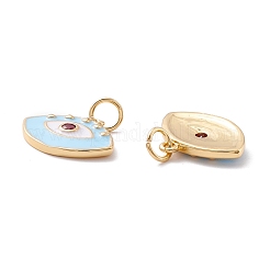 Ciondoli in ottone con micro pavé di zirconi in ottone placcato a cremagliera&nbsp;ZIRC-P095-02G