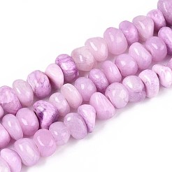 Hilos de cuentas de jade amarillo natural teñido&nbsp;G-ZX005-13A
