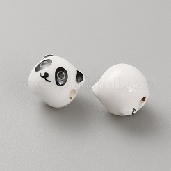 Perles en porcelaine manuelles&nbsp;LS-PORC-WH0014-04A