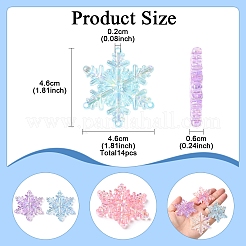 14 stücke 5 farben ab farbe transparent acryl kronleuchter komponente Verbinder&nbsp;TACR-FS0001-55