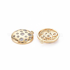 Messing micro pave klar zirkonia charme&nbsp;KK-S356-678