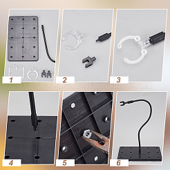 Displayhalter für zusammengebaute Actionfiguren aus Kunststoff&nbsp;ODIS-WH0043-79