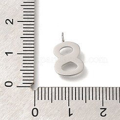 Anhänger aus 304 Edelstahl mit Mikropflaster und Zirkonia&nbsp;STAS-H228-01P-08