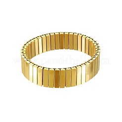 Bracelets élastiques rectangulaires en acier inoxydable 304 pour hommes et femmes&nbsp;WG35402-01