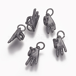 Messing Asl Charms&nbsp;KK-O122-08MB