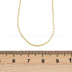 0.8 mm große verstellbare Schieberketten aus Messing mit Boston-Gliederkette&nbsp;NJEW-M108-28G-01