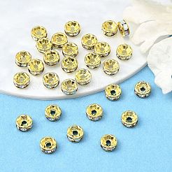 Messing Strass Zwischen perlen&nbsp;RB-A014-Z6mm-28G
