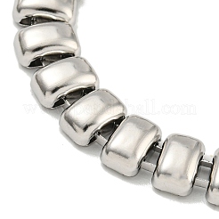 Bracciali a catena rettangolare in acciaio inossidabile 304 anti-ossidazione&nbsp;BJEW-S153-01P