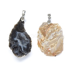 Pendenti in agata geode naturale druzy&nbsp;G-L516-20