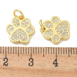 Cremagliera placcatura micro ottone spianare pendenti zirconi&nbsp;KK-K293-38G