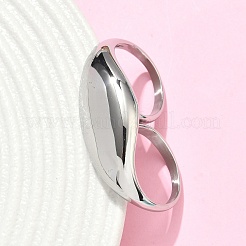 Anelli a doppio dito in acciaio inossidabile 304 per donna&nbsp;RJEW-F205-01A-P
